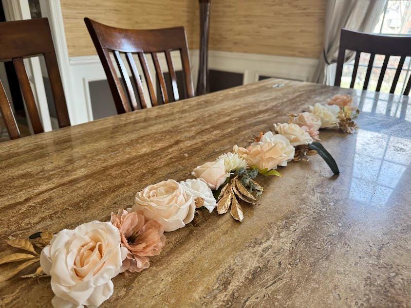 Floral Garland Centerpiece for Tablescapes