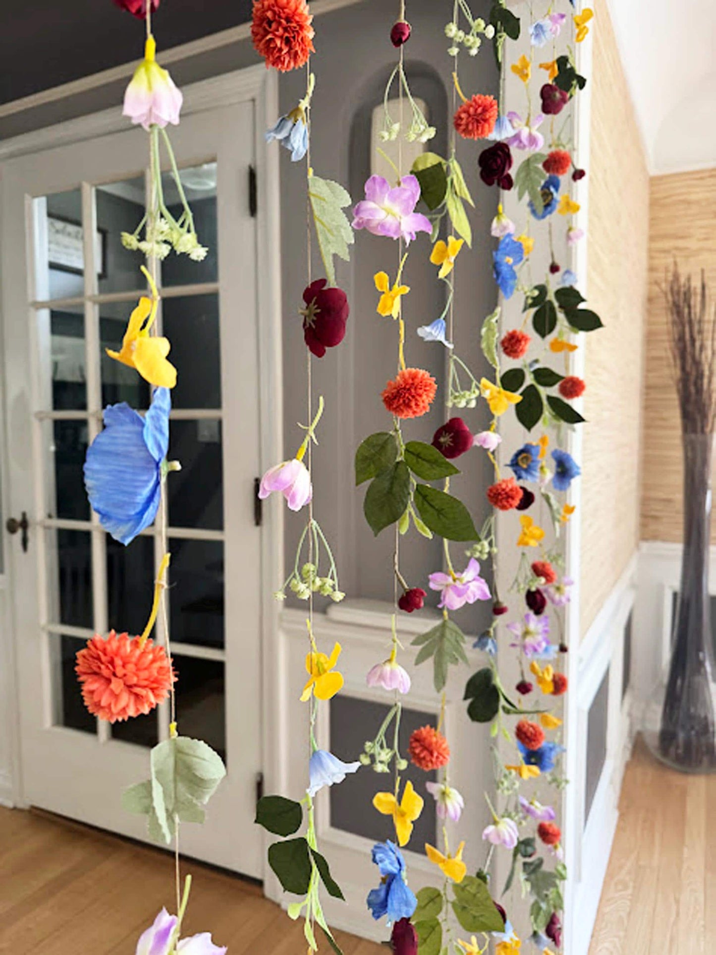 Colorful Hanging Flower Garlands