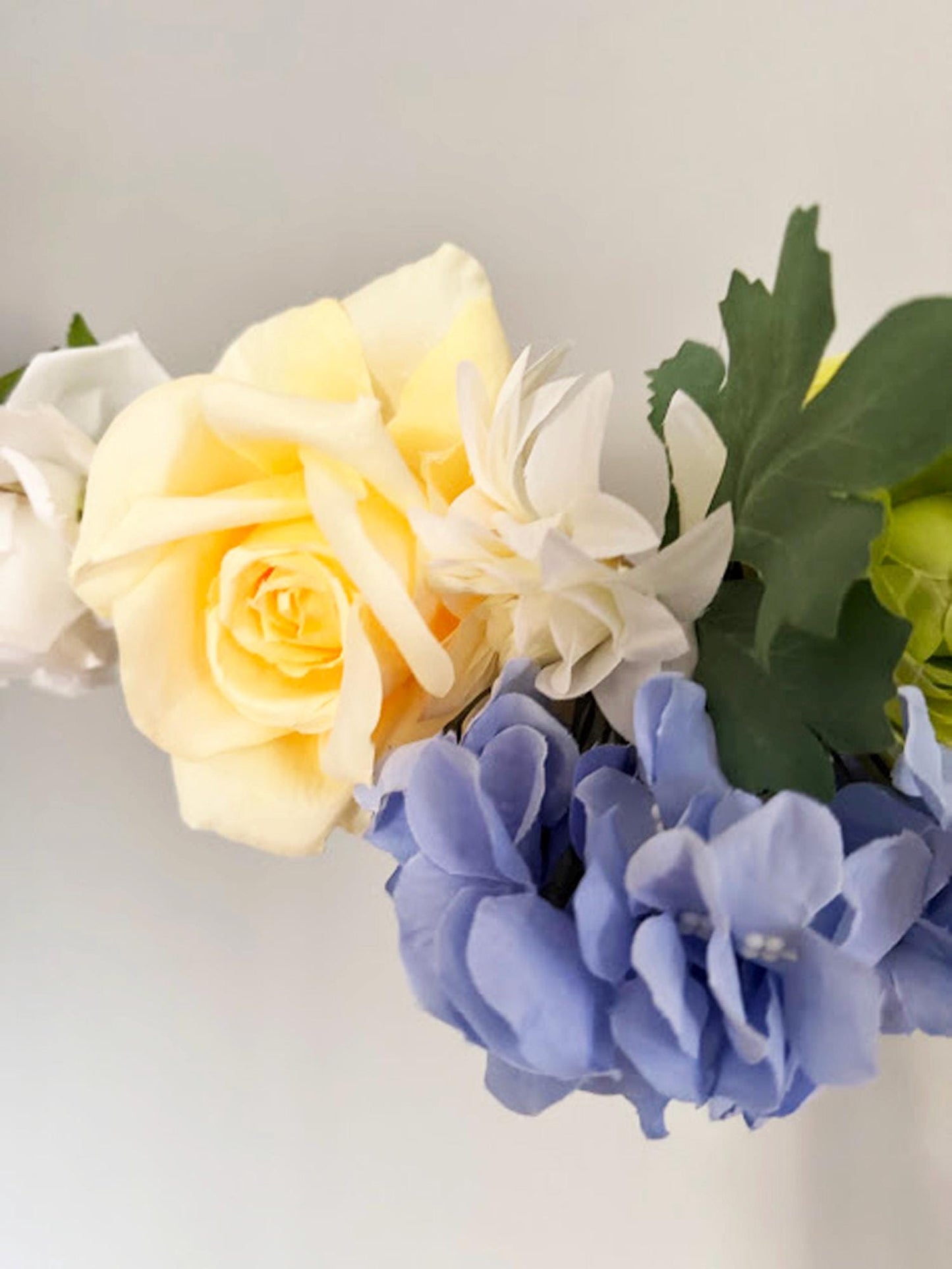 Blue Hydrangea Table Centerpiece