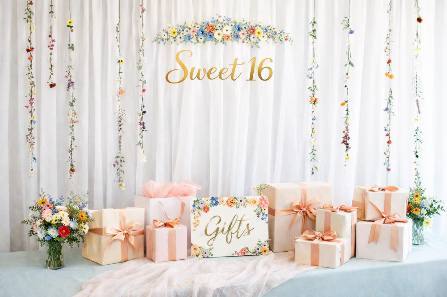 Delicate Wildflower Garland