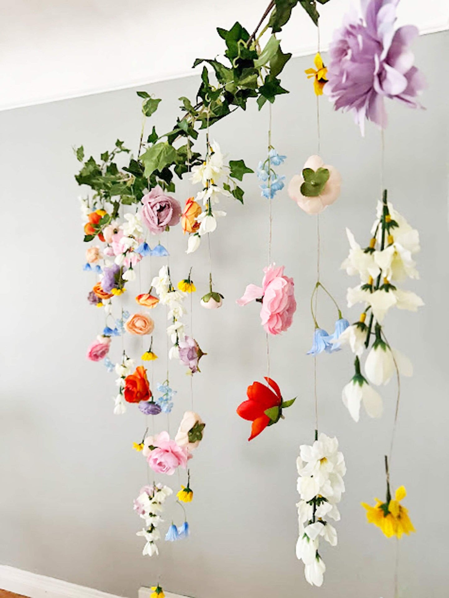 Colorful Cascading Flower Backdrop