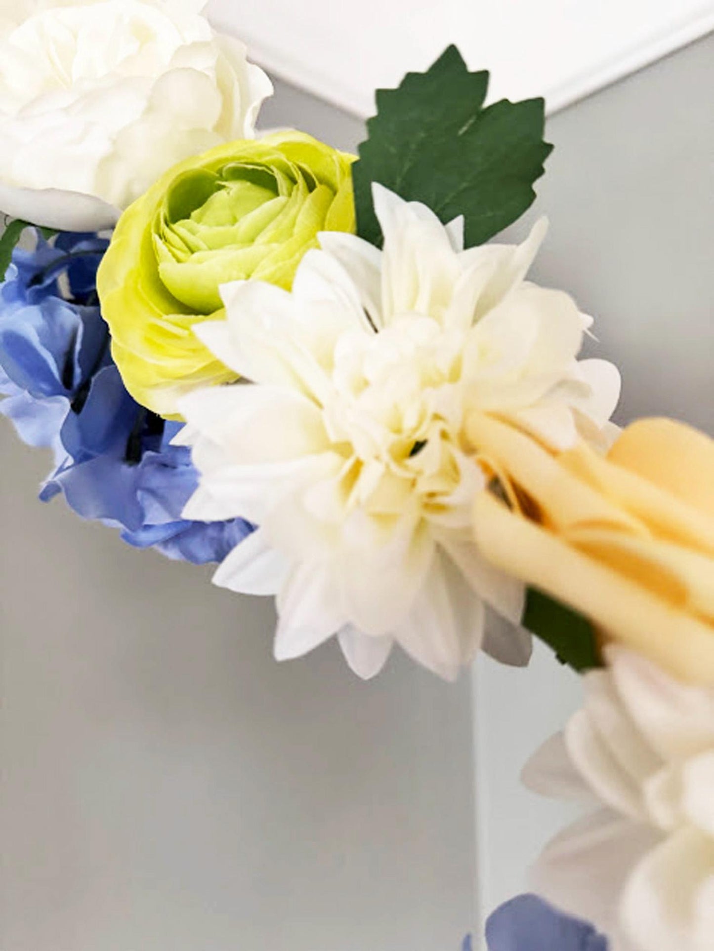 Blue Hydrangea Table Centerpiece