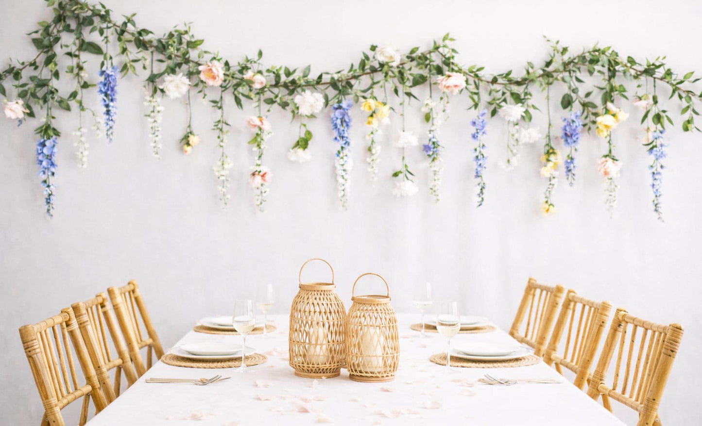 Garden Inspired Hanging Flower Garland
