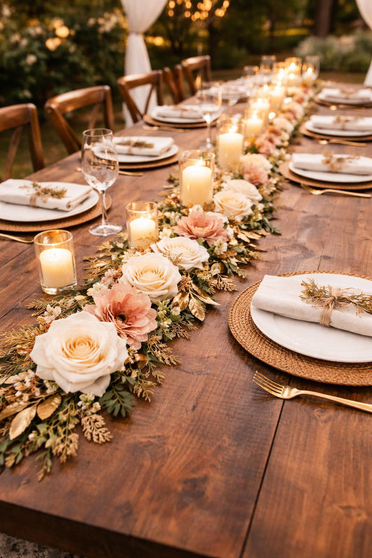 Floral Garland Centerpiece for Tablescapes