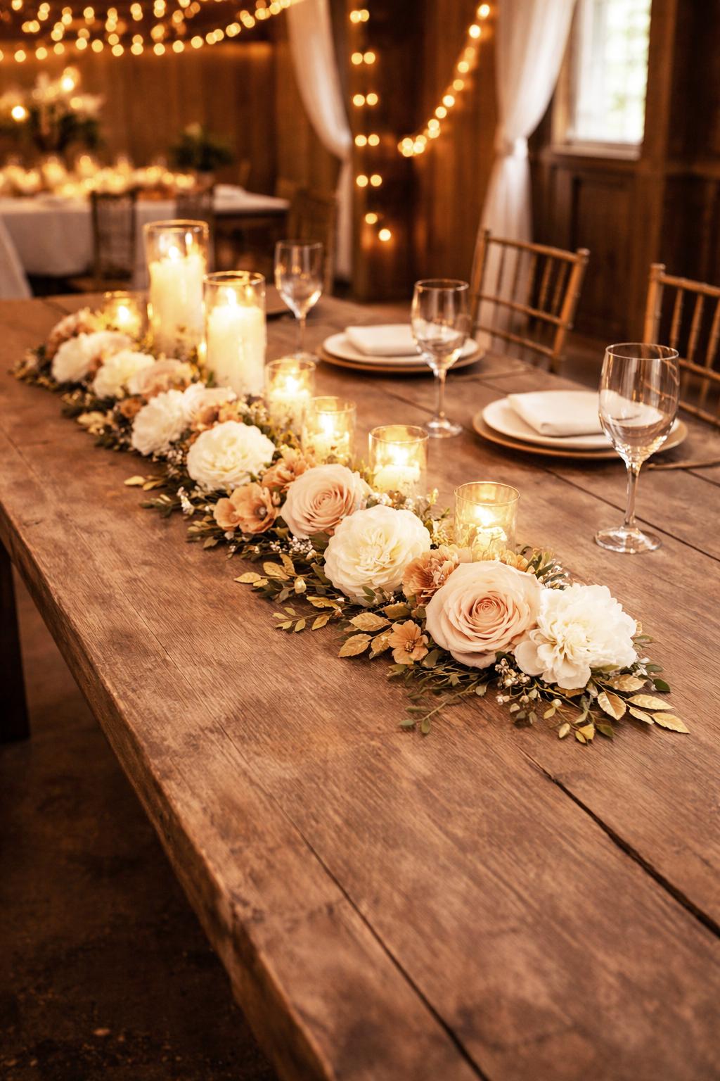 Floral Garland Centerpiece for Tablescapes