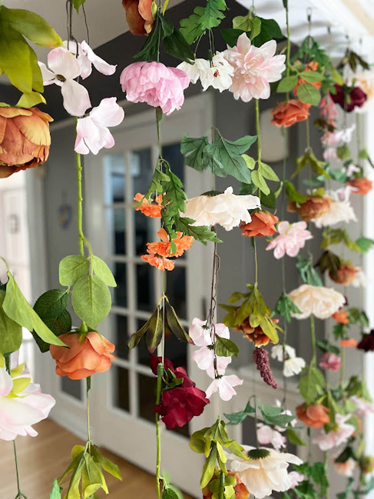 Cream, Burgundy and Terracotta Floral Garlands