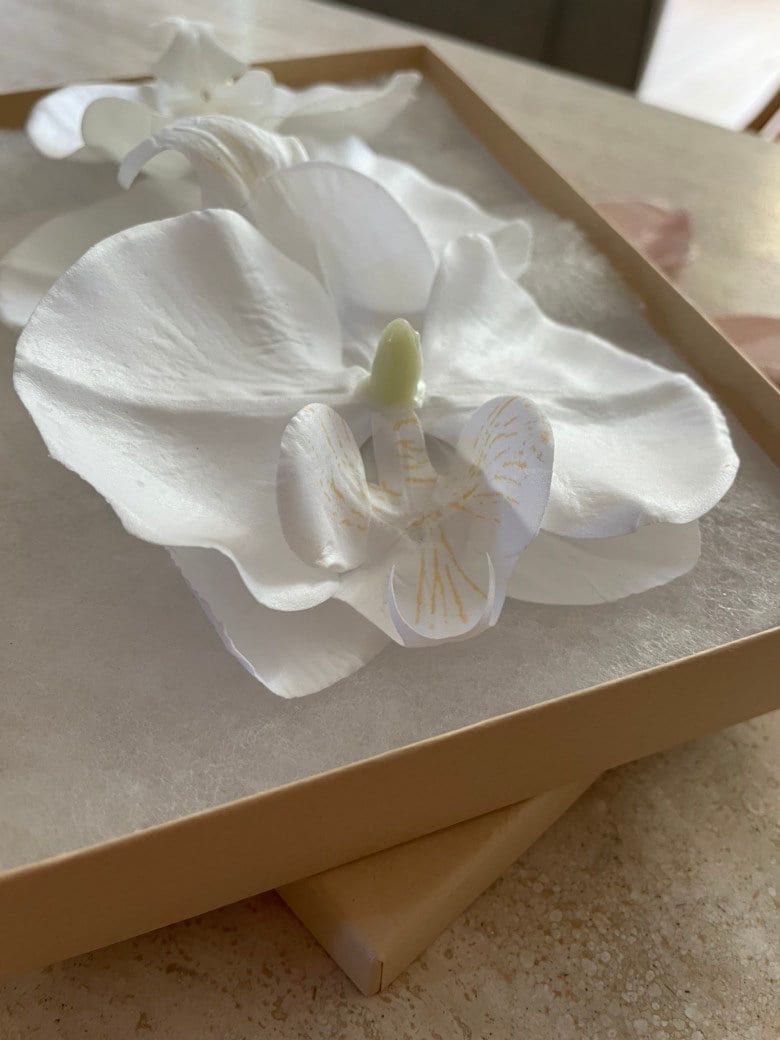 Bridal Orchid Hair Pins
