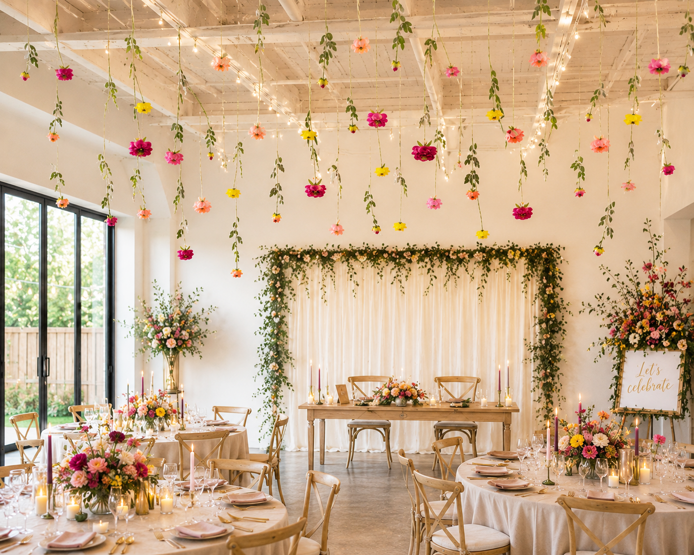 Elegant Floating Flower Garlands