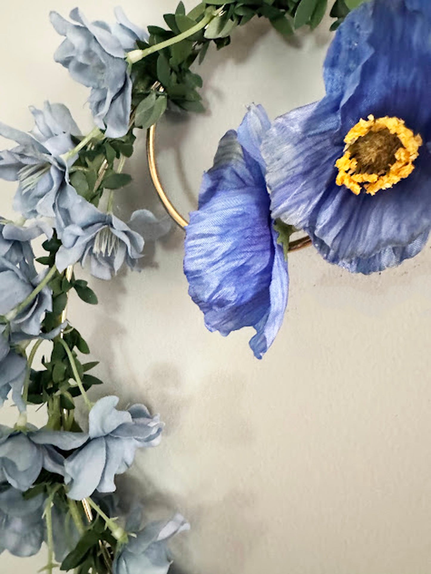 Modern Ceiling Floral Hoop Wedding Decor