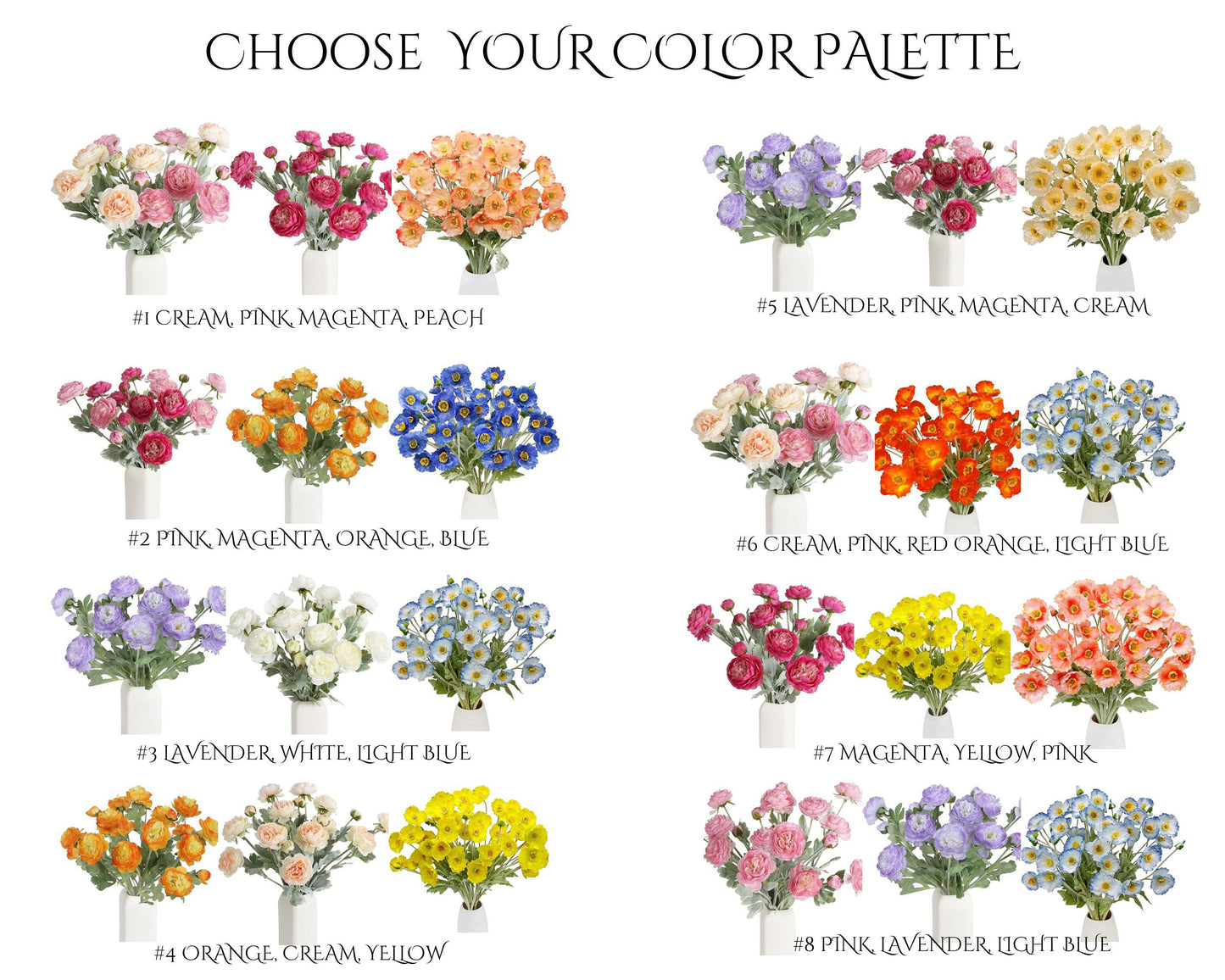 Bright & Bold Floral Garlands