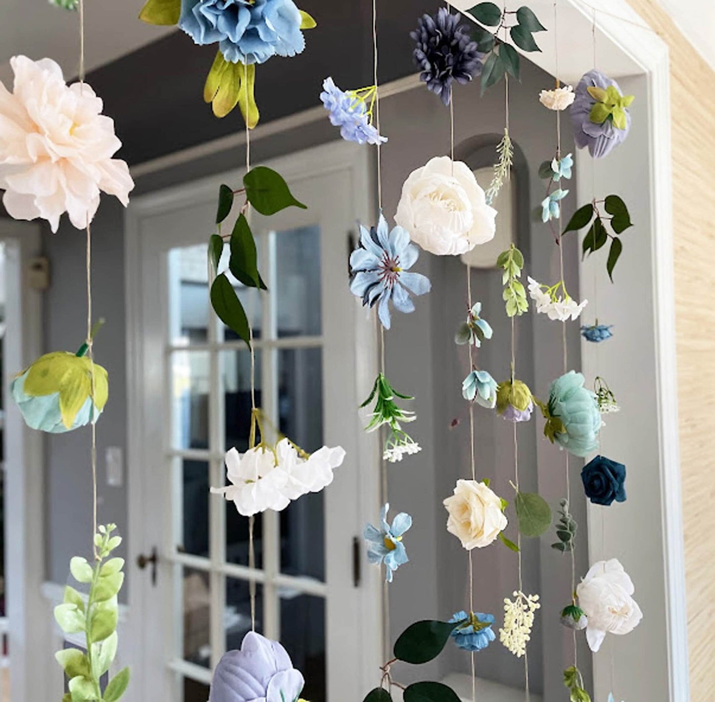 Dusty Blue Flower Garland
