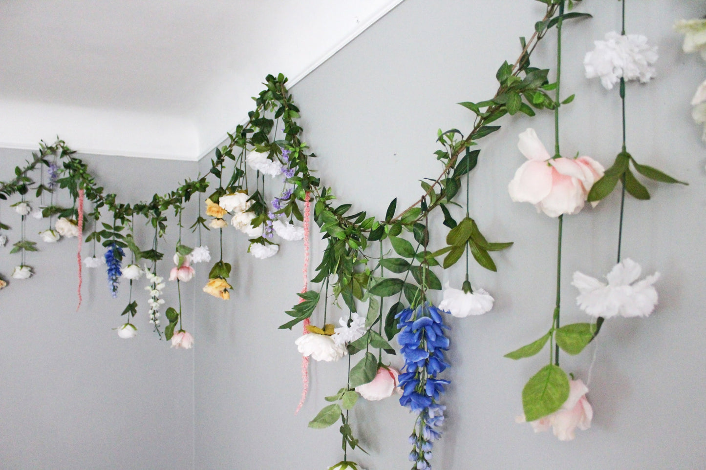 Garden Inspired Hanging Flower Garland