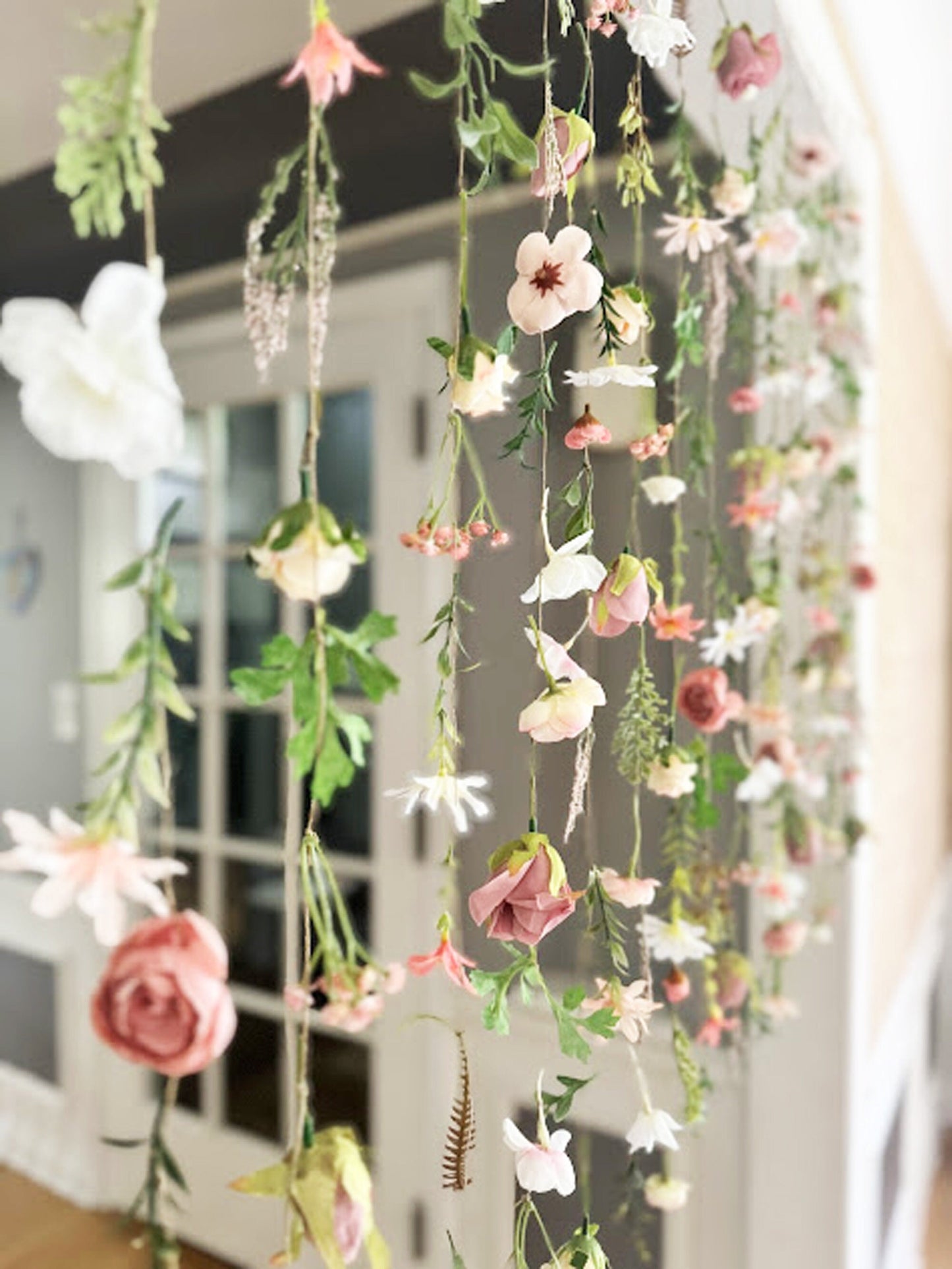 Romantic Dusty Pink Floral Garland