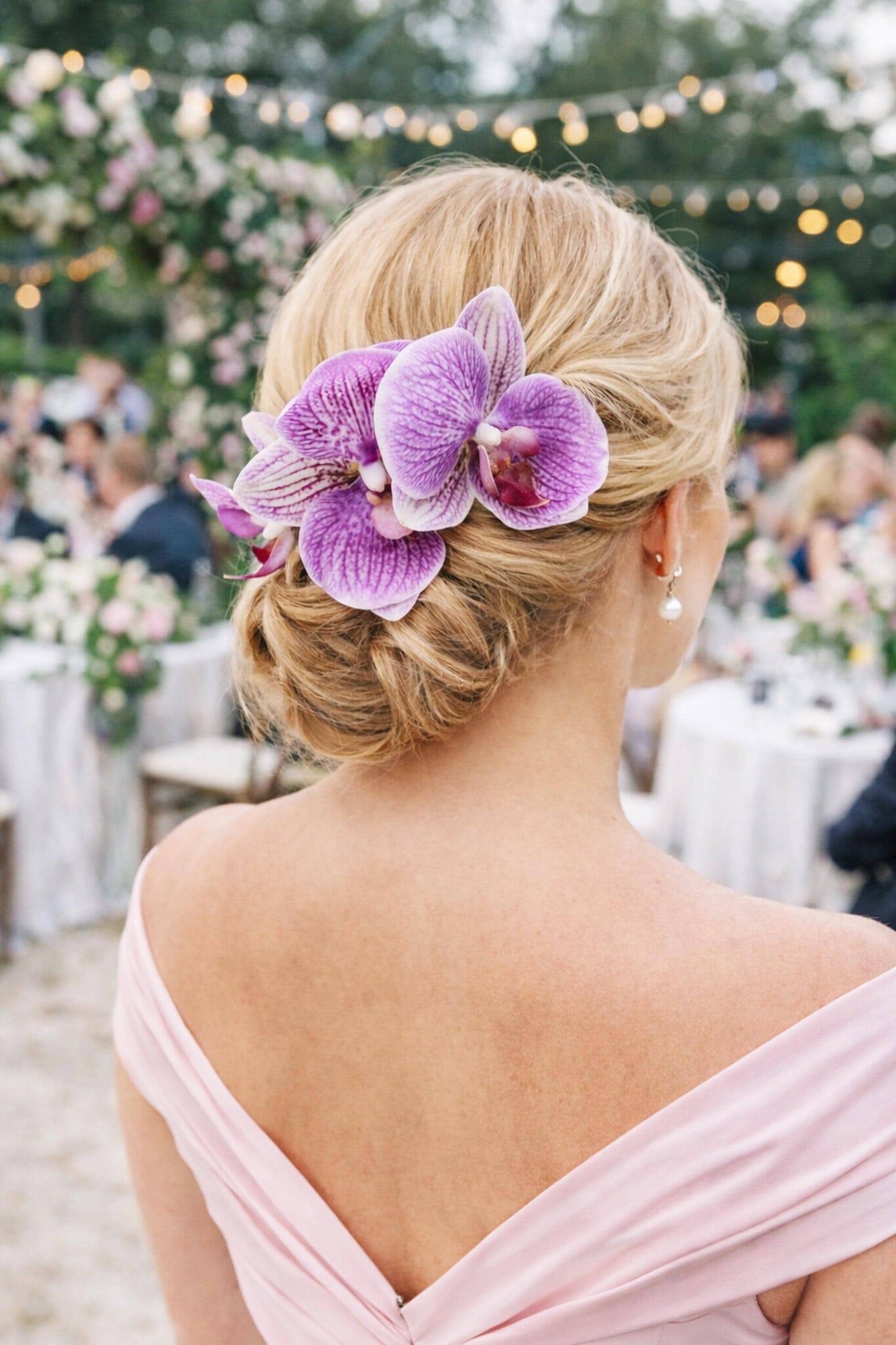 Tropical Orchid Hair Pins