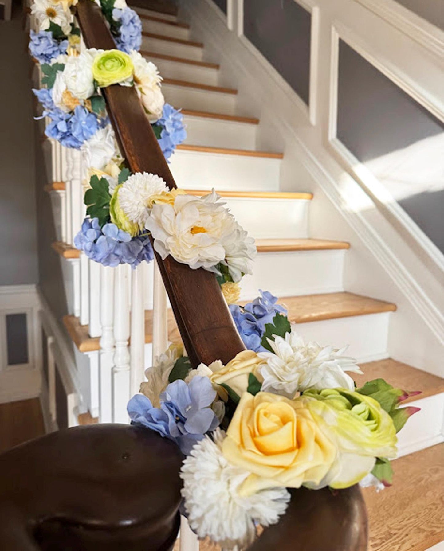 Blue Hydrangea Garland