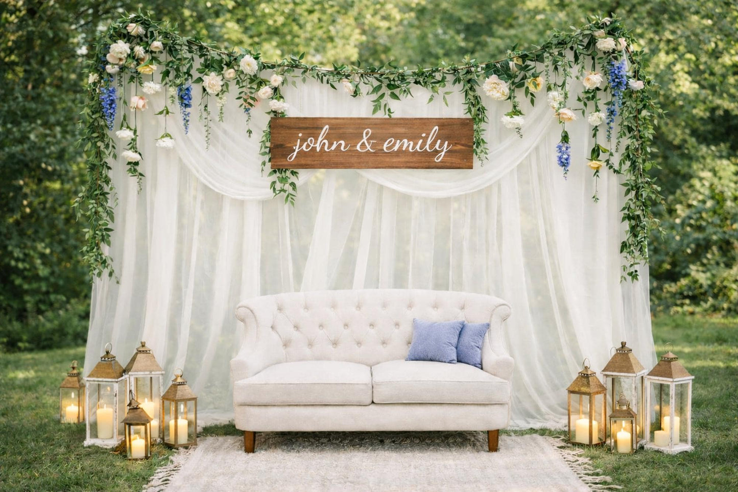 Garden Inspired Hanging Flower Garland