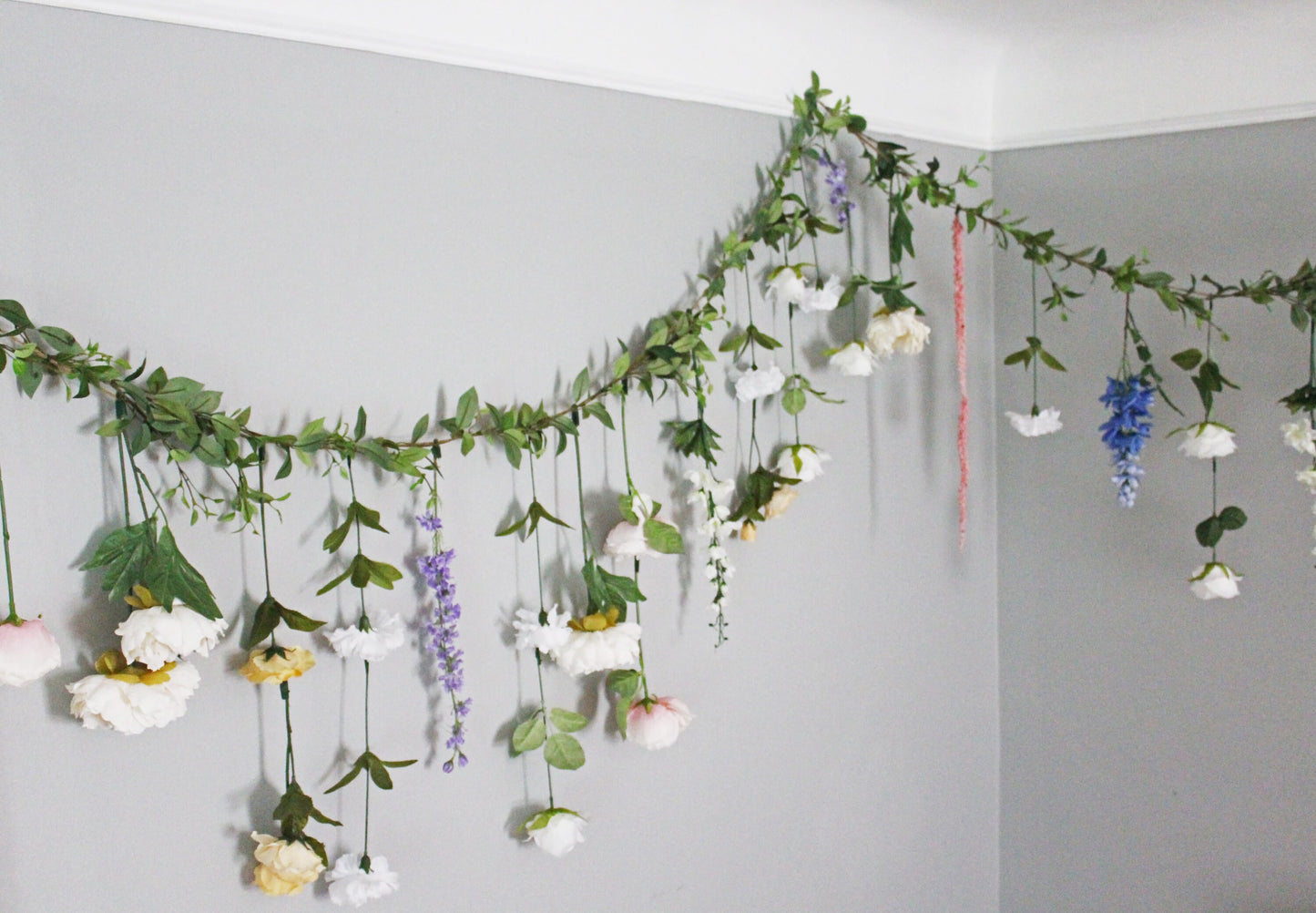 Garden Inspired Hanging Flower Garland