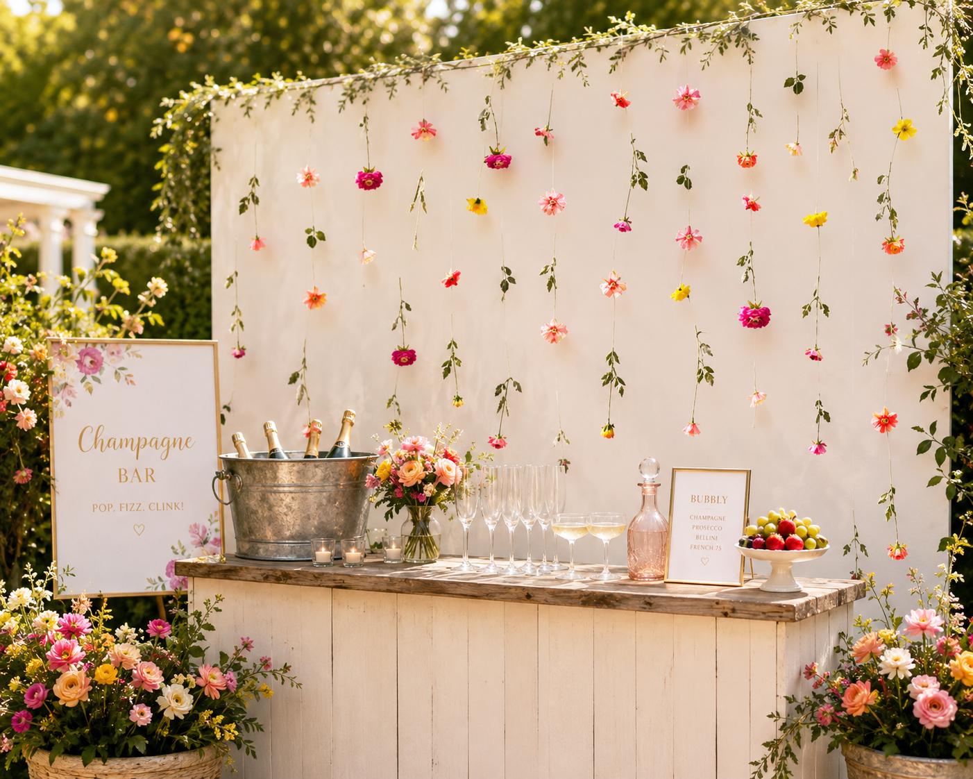 Bridal Shower Backdrop Decor